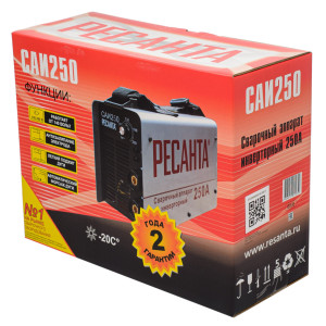 Сварочный аппарат инверторный Ресанта САИ 250 в кейсе