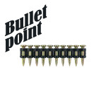 Усиленные гвозди по бетону и металлу CN EG Bullet Point - 3,05х22 мм Toua
