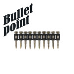 Усиленные гвозди по бетону и металлу CN EG Bullet Point - 3,05х32 мм Toua