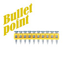Усиленные гвозди по бетону металлу CN MG Bullet Point - 3,05х19 мм Toua