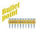 Усиленные гвозди по бетону металлу CN MG Bullet Point - 3,05х25 мм Toua