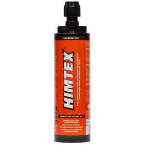 Хим. анкер HIMTEX PURE EPOXY 500 385мл эрокс. смола для тяжелых нагрузок + 1 насадка Хим. анкер HIMTEX PURE EPOXY 500 385мл эрокс. смола для тяжелых нагрузок + 1 насадка